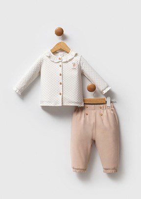 US POLO ASSN Beyaz Kız Bebek Eşofman Altı