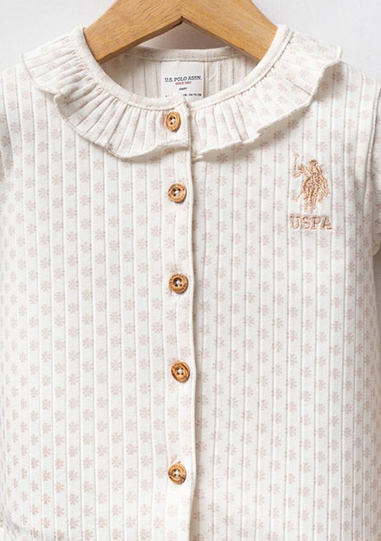 US POLO ASSN Beyaz Kız Bebek Eşofman Altı