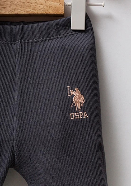 US POLO ASSN Turuncu Kız Bebek Eşofman Altı