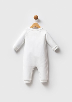 US POLO ASSN Beyaz Erkek Bebek Tulum Elbise