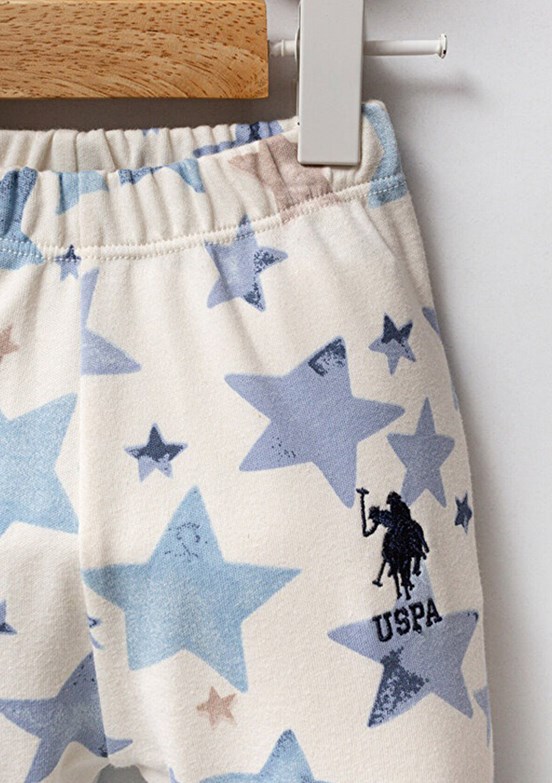 US POLO ASSN Beyaz Erkek Bebek Eşofman Altı