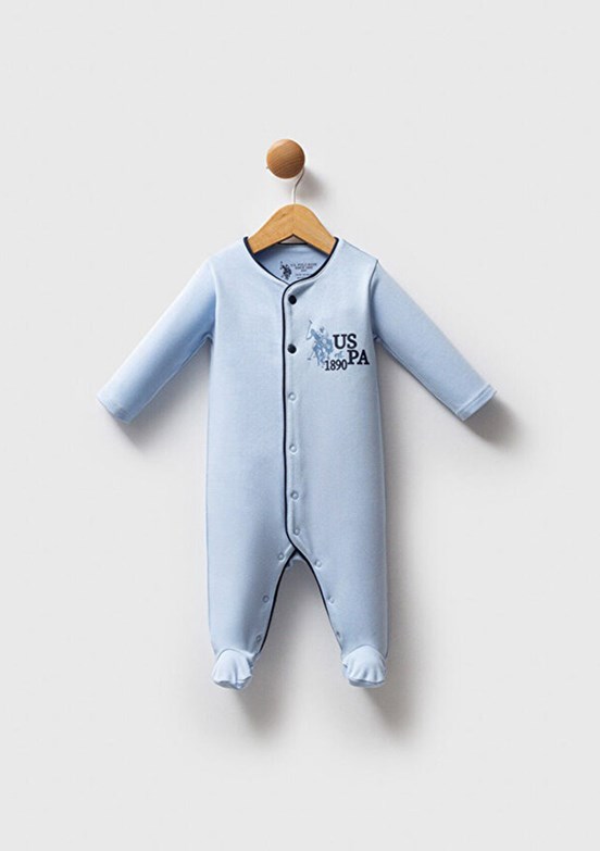 US POLO ASSN Mavi Erkek Bebek Tulum Elbise