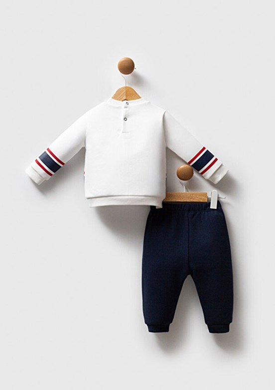 US POLO ASSN Beyaz Erkek Bebek Eşofman Altı