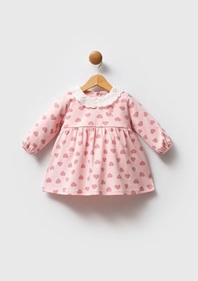 US POLO ASSN Pembe Kız Bebek Basic Elbise