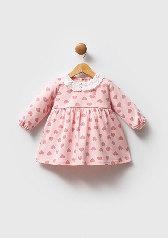 US POLO ASSN Pembe Kız Bebek Basic Elbise