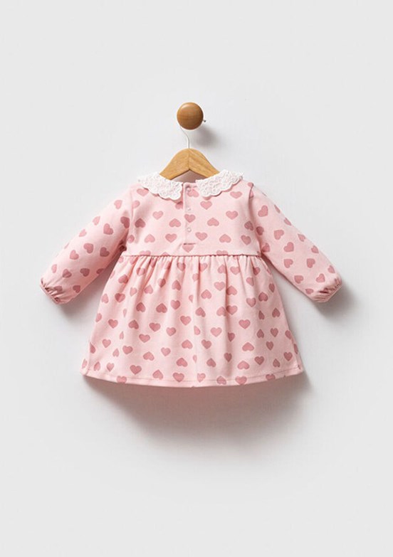 US POLO ASSN Pembe Kız Bebek Basic Elbise