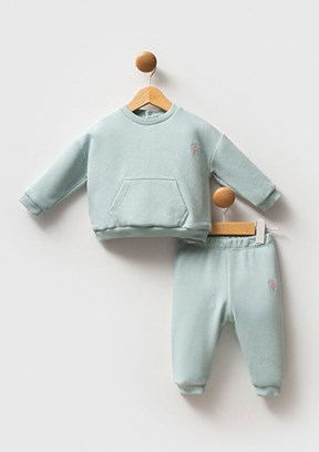 US POLO ASSN Yeşil Kız Bebek Eşofman Takımı
