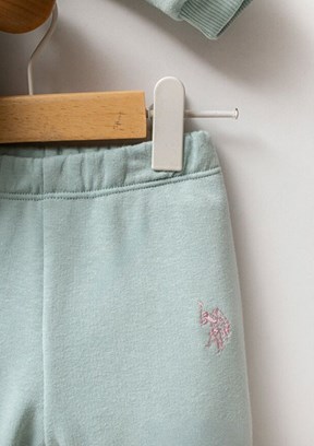 US POLO ASSN Yeşil Kız Bebek Eşofman Takımı