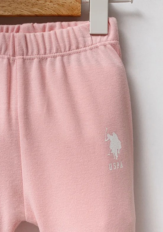 US POLO ASSN Beyaz Kız Bebek Eşofman Altı