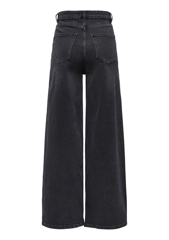 ONLY Siyah Kadın Rahat Kesim Jean Pantolon