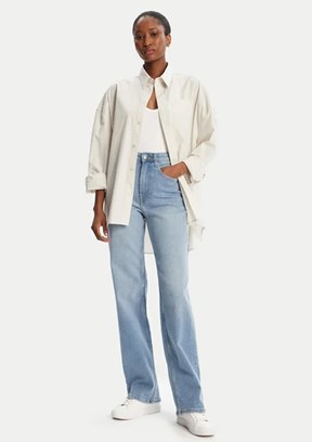 ONLY Mavi Kadın Yüksek Bel Jean Pantolon