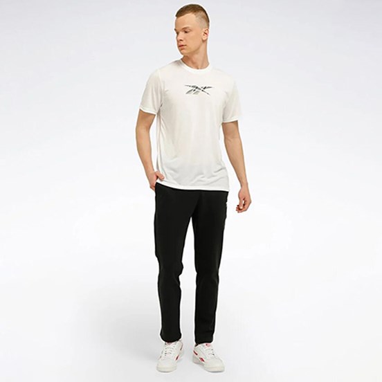 REEBOK 3F,RI Left Leg Logo OH Pant Siyah Erkek Eşofman Altı