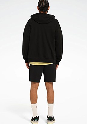 REEBOK 5M,NEW ID REG FZ Siyah Kadın Baskılı Sweatshirt