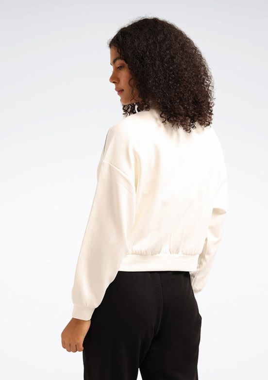 REEBOK Beyaz Kadın Carmen Fz Baskılı Sweatshirt
