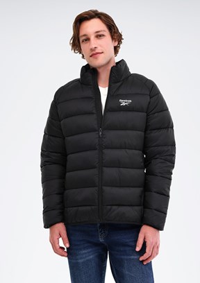 REEBOK Siyah Erkek Kapüşonlu Mont