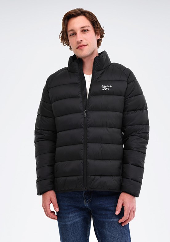 REEBOK Siyah Erkek Kapüşonlu Mont