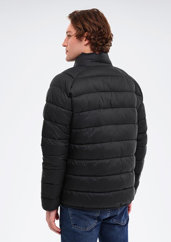 REEBOK Siyah Erkek Kapüşonlu Mont