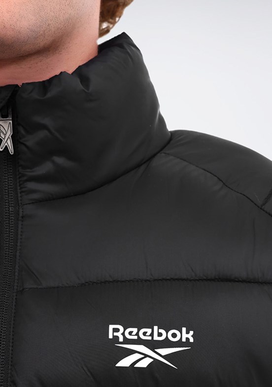 REEBOK Siyah Erkek Kapüşonlu Mont