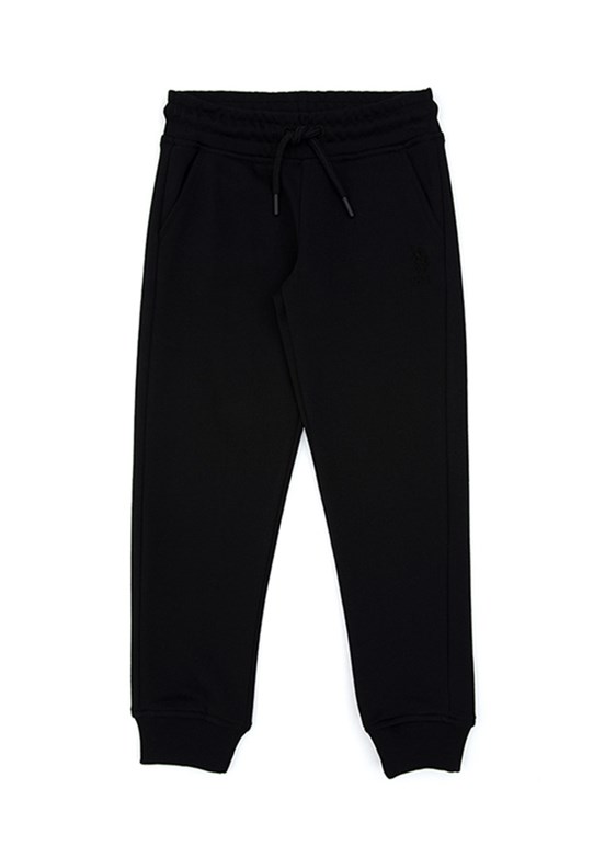 US POLO ASSN Erkek Çocuk Siyah Regular Pantolon