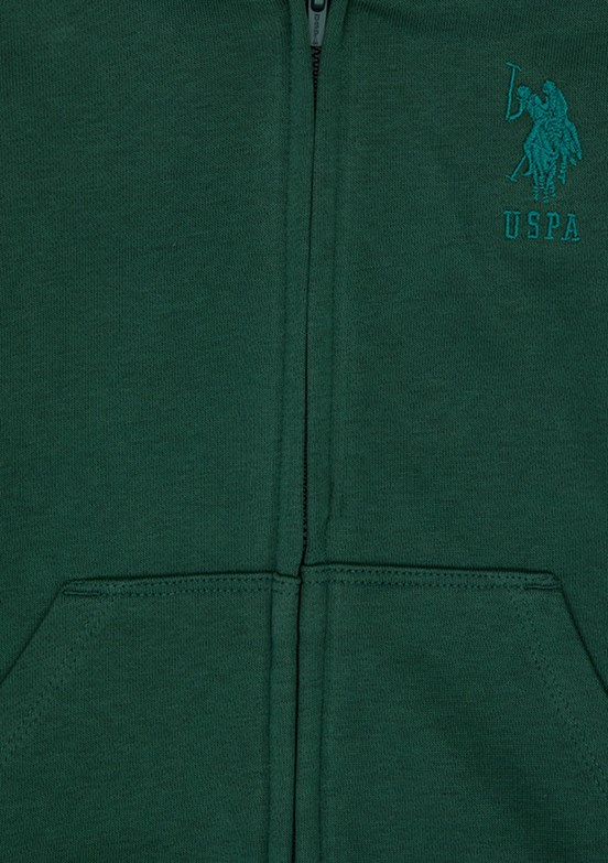 US POLO ASSN Erkek Çocuk Yeşil Basic Sweatshirt