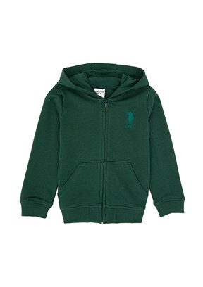 US POLO ASSN Erkek Çocuk Yeşil Basic Sweatshirt