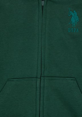 US POLO ASSN Erkek Çocuk Yeşil Basic Sweatshirt