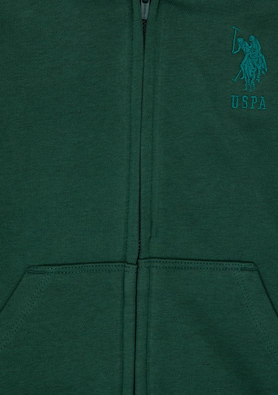 US POLO ASSN Erkek Çocuk Yeşil Basic Sweatshirt