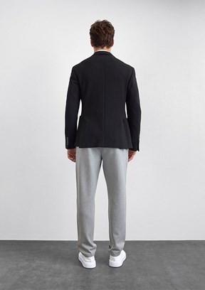 BACKANDBOND Siyah Erkek Mono Yaka Ceket