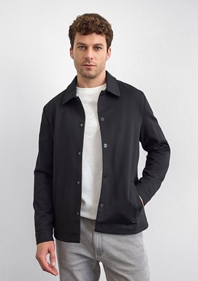 BACKANDBOND Siyah Erkek Regular Mont