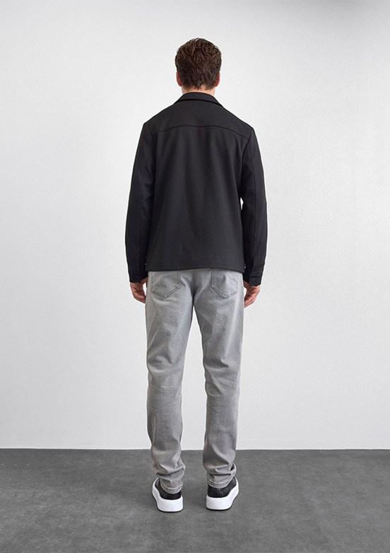 BACKANDBOND Siyah Erkek Regular Mont