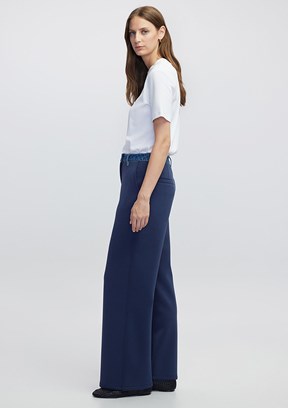 İPEKYOL Lacivert Kadın Denim Mix Pantolon