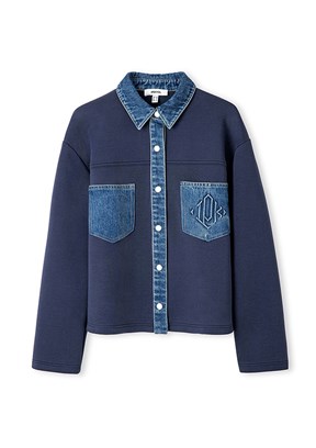 İPEKYOL Lacivert Kadın Denim Mix Sweatshirt