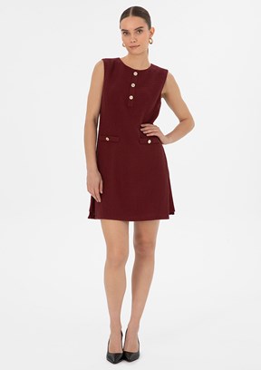 PİERRE CARDİN Mor Kadın Culotte Elbise