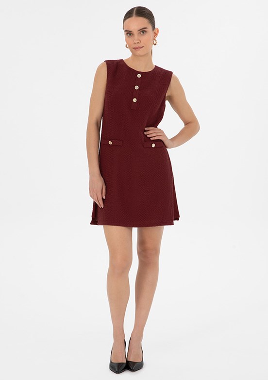PİERRE CARDİN Mor Kadın Culotte Elbise