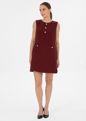 PİERRE CARDİN Mor Kadın Culotte Elbise