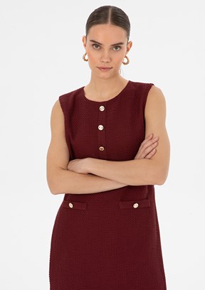 PİERRE CARDİN Mor Kadın Culotte Elbise