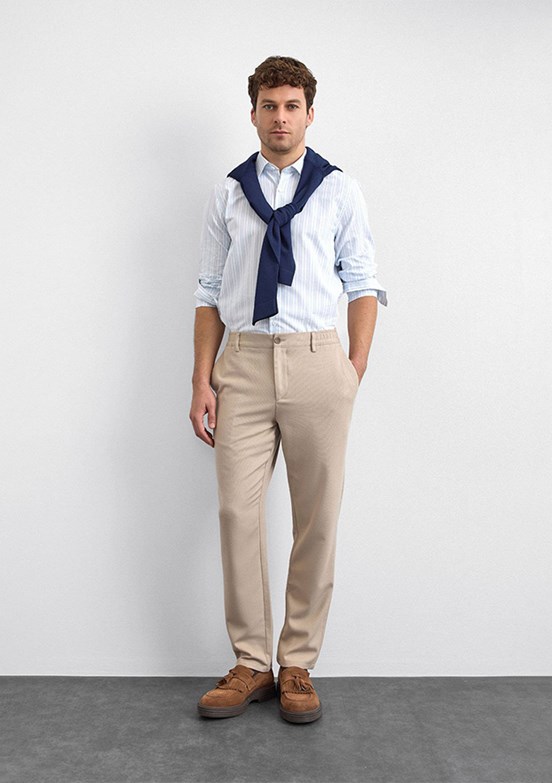 BACKANDBOND - B35W33007 Erkek Bej Jogger Pantolon