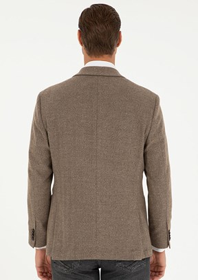 PİERRE CARDİN Füme Erkek Slim Ceket