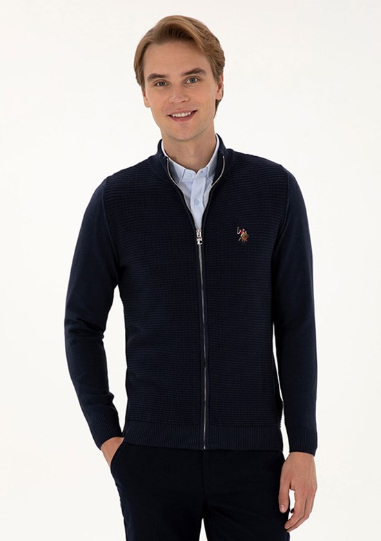 US POLO ASSN Lacivert Erkek Triko Hırka