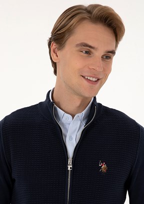 US POLO ASSN Lacivert Erkek Triko Hırka