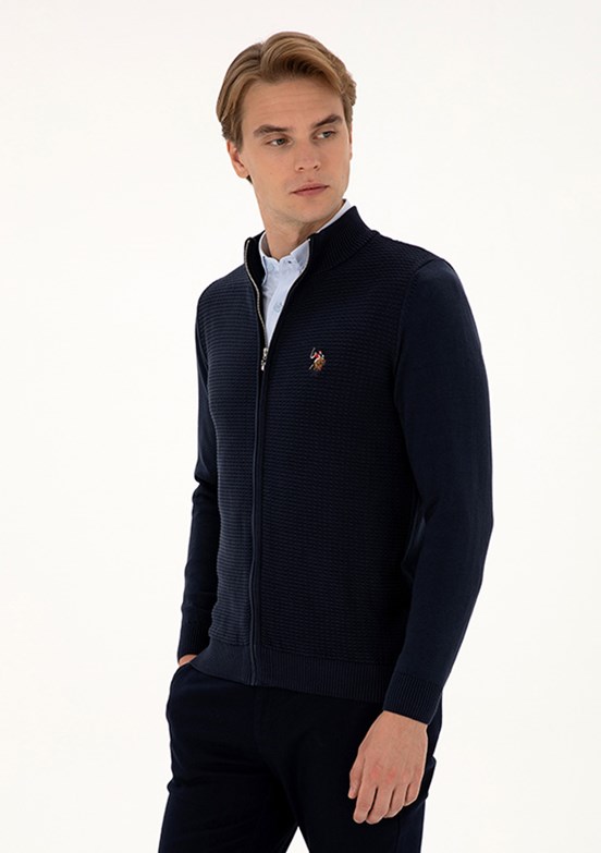US POLO ASSN Lacivert Erkek Triko Hırka