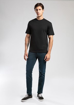 LEE COOPER Siyah Erkek O Yaka T-Shirt