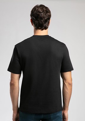 LEE COOPER Siyah Erkek O Yaka T-Shirt