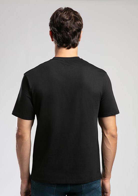 LEE COOPER Siyah Erkek O Yaka T-Shirt
