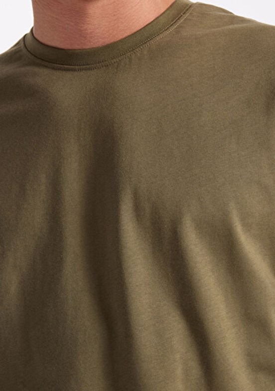 LEE COOPER Hevass - 261 Lcm 242001 Erkek Yeşil Bisiklet Yaka T-Shirt