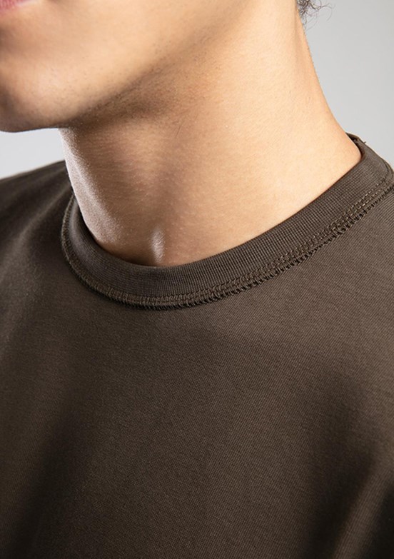 LEE COOPER Kahverengi Erkek O Yaka Sweatshirt