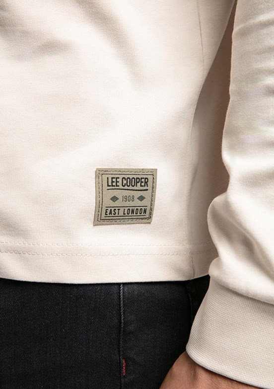 LEE COOPER Bej Erkek O Yaka Sweatshirt