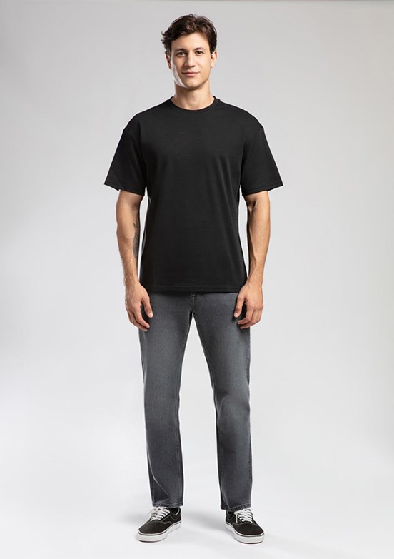 LEE COOPER Siyah Erkek O Yaka T-Shirt