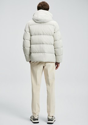 LUFIAN Bej Erkek Baskılı Mont