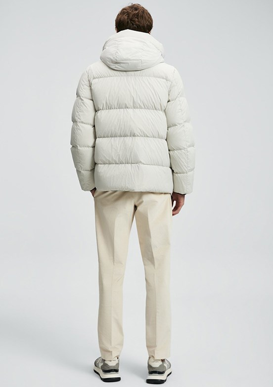 LUFIAN Bej Erkek Baskılı Mont